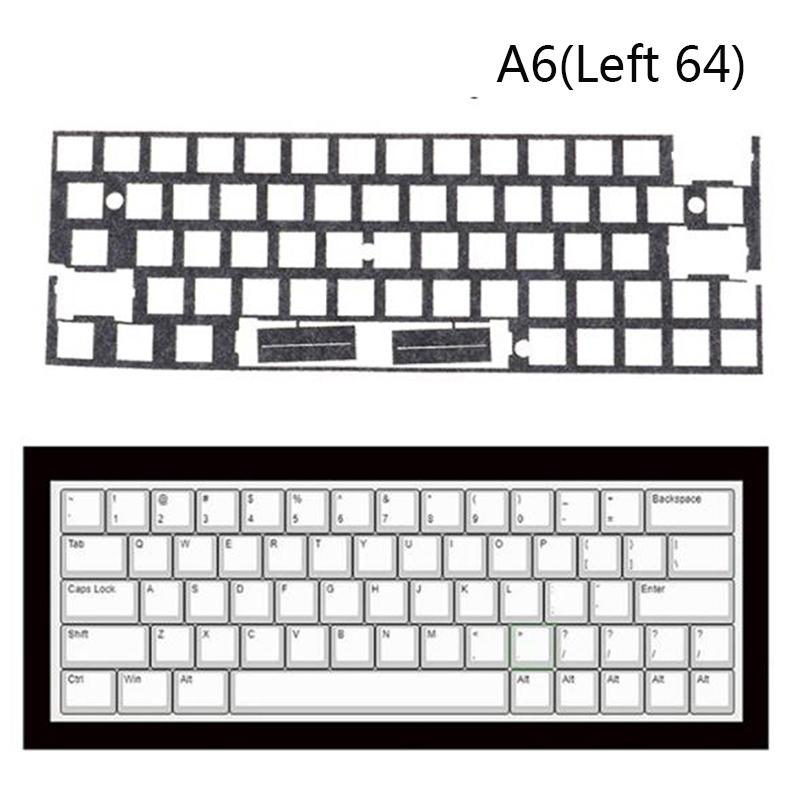 Звукоизолирующий лист переключателя Мягкая прокладка Ямчатая пена Губка для механической клавиатуры