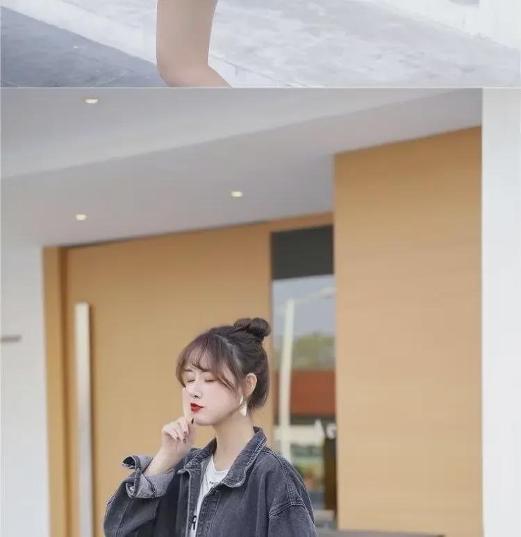 Women's Retro Korean Style Oversized Denim Jacket - Harajuku Workwear for Autumn & Winter