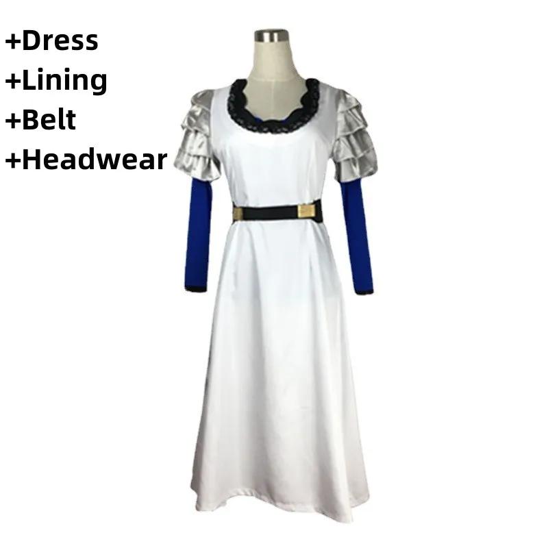 Аниме Токийский Гуль Камиширо Ризе Косплей Костюм Белое Платье с Длинными Рукавами Парик Очки Взрослая Женщина Сексуальный Карнавальный Костюм