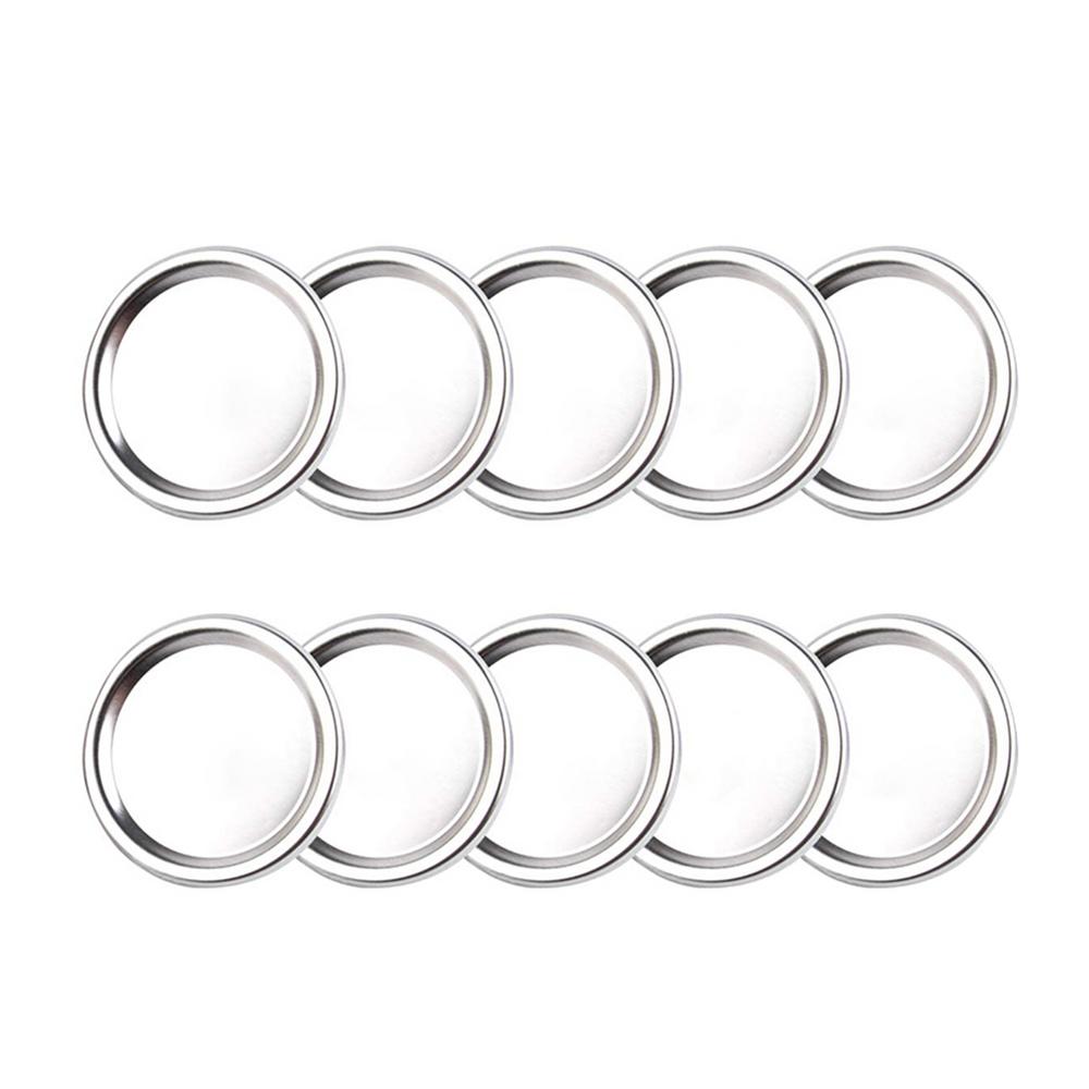 10PCS Wide Mouth Lids Mason Jar Lids Leak Proof Secure Mason Canning Jar Caps for Mason Canning Jars Kitchen Accessories