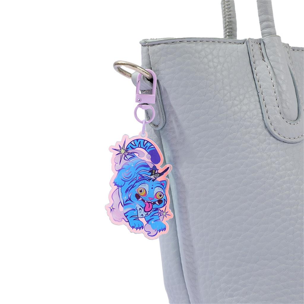 K-pop Witch Group Little Color Changing Acrylic Keychain Pendant Blue Cat Surrounding Cute Bag Pendant