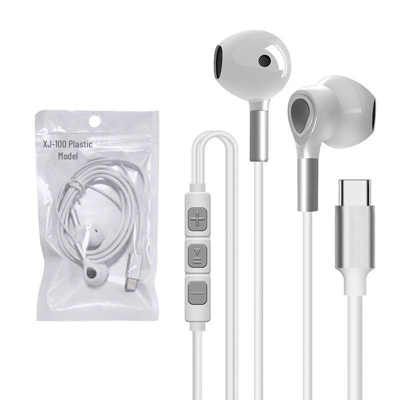 3.5mm Half-In-Ear Wired Earphones for E-Sports, Karaoke, Apple, Android, and Computers