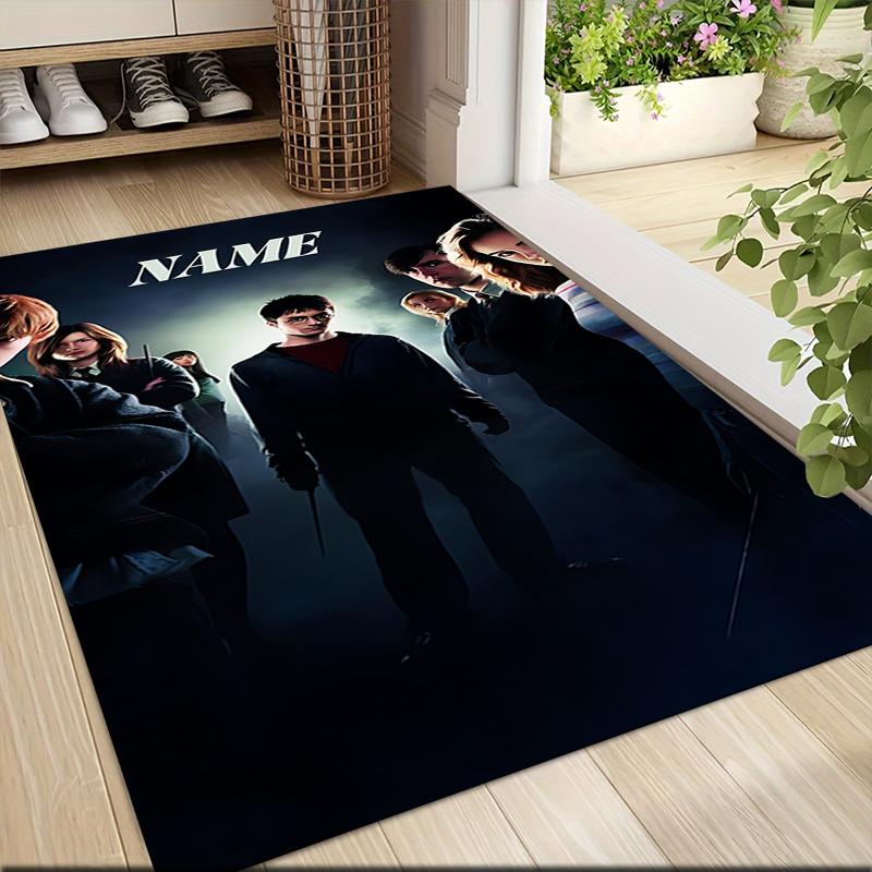 Custom Name "Harry Potter White Owl" Carpet Rug Customizable Soft Washable Anti-Slip Home Living Room Sofa Mats Personalized Rug. 090976