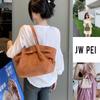 JW Women's Suede Small Shoulder and Tote Bag - High-End Genuine Leather Commuter Handbag