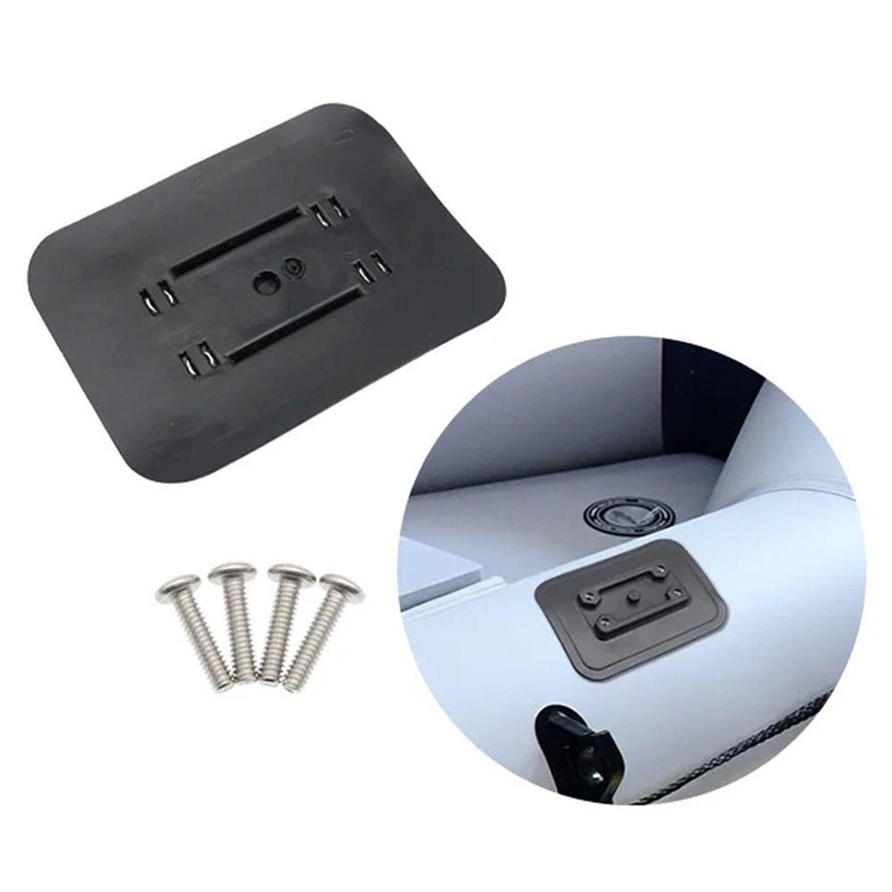 Glue-On Pad Inflatable Boat Fishing Rod Holder PVC Fish Mount Fix  Water Sports