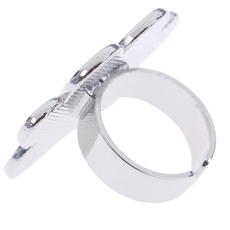 Nail Art Metal Finger Ring Palette Color Painting Pigment Holder Nail Art Tool