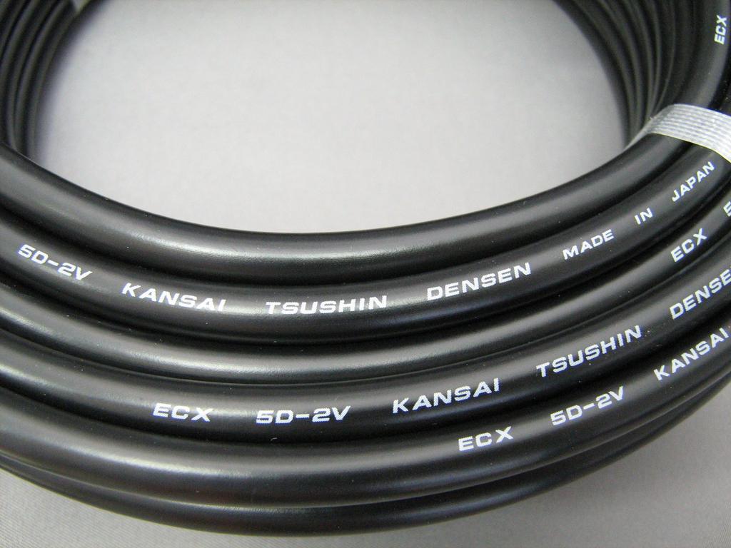 Комплект кабелей Daiichi Denpa Kogyo Diamond для стационарной станции, 15 м, разъем сбоку, съемный, 5D15MB 5D-2V MP-MP (один тип)