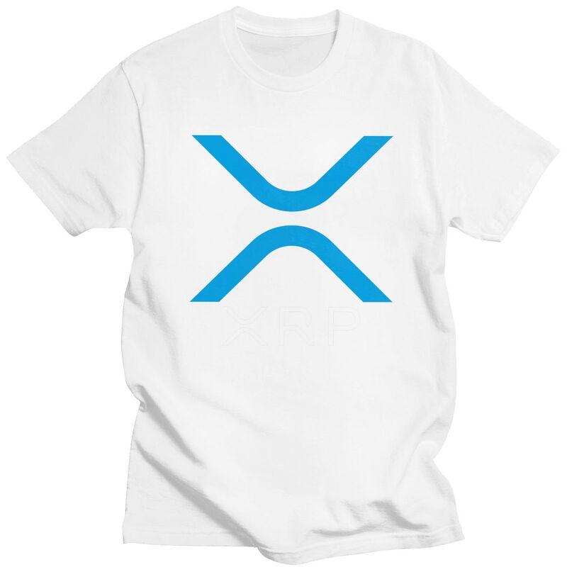 Custom Ripple XRP T Shirt for Unisex 100% Cotton Tshirt Tee Bitcoin Cryptocurrency T-shirts Slim Fit Clothing
