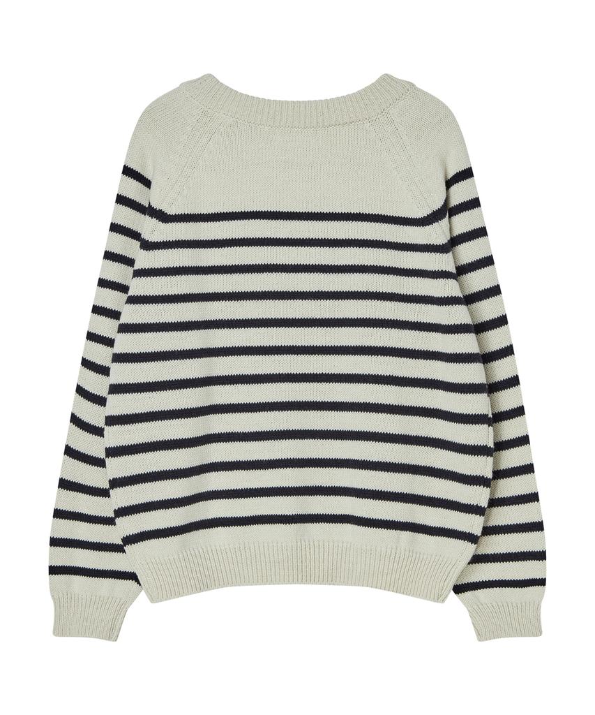 SILN Raglan Stripe Knit (Ivory)