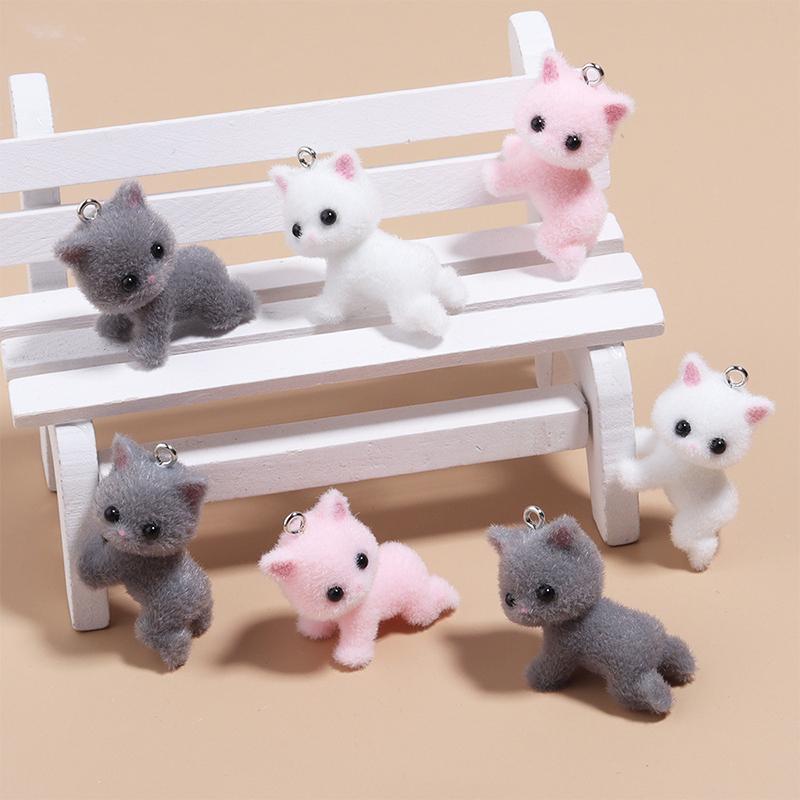 Брелок в виде мультяшного 3D-кота, лежащего на земле, милый лежащий котенок, брелок в виде животного, подвеска для рюкзака своими руками, подвески для автомобиля, сумка, декоративная игрушка, подарки