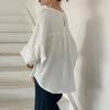 Женская летняя футболка Lotte 1116 с круглым вырезом, модный дизайн с пятью рукавами, свободный комфортный топ