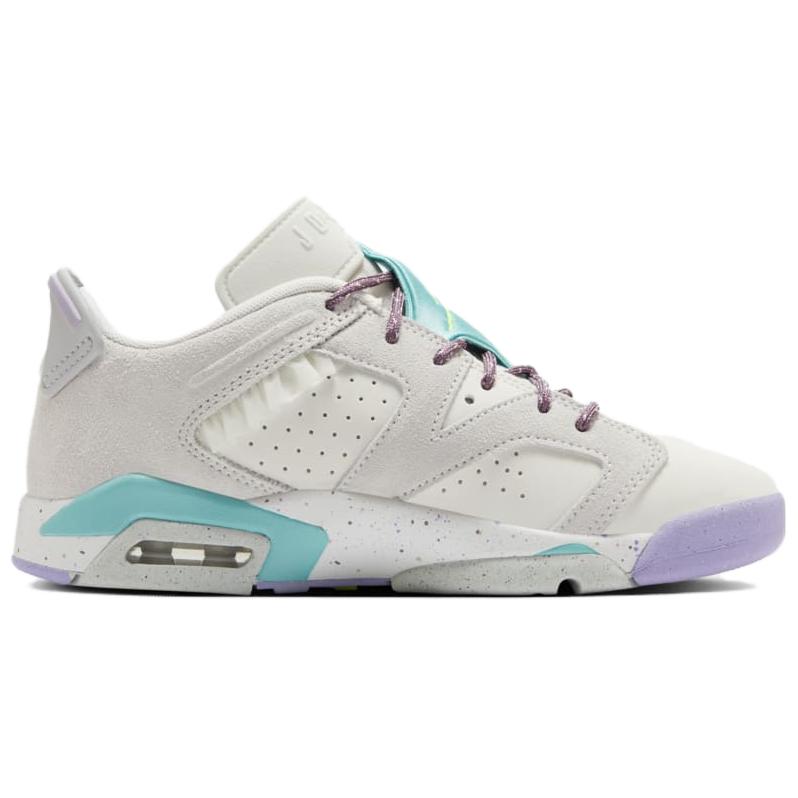 Jordan 6 Low GS Фантомный Зеленый Морозный Фиолетовый Повседневные Кроссовки FV5451-001