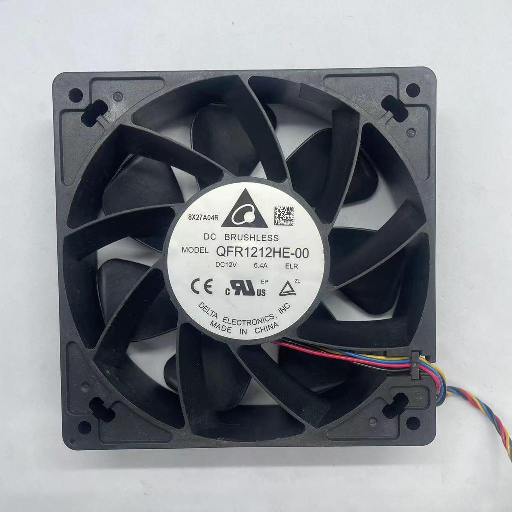 Совершенно новый QFR1212HE-0 12см 12038 12В 6.4А Серверный вентилятор с высоким воздушным потоком
