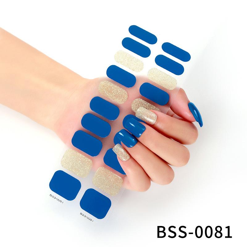 Gel Manicure Stickers Semi-cured Gel Nail Stickers Nail Polish Glue Manicure Stickers