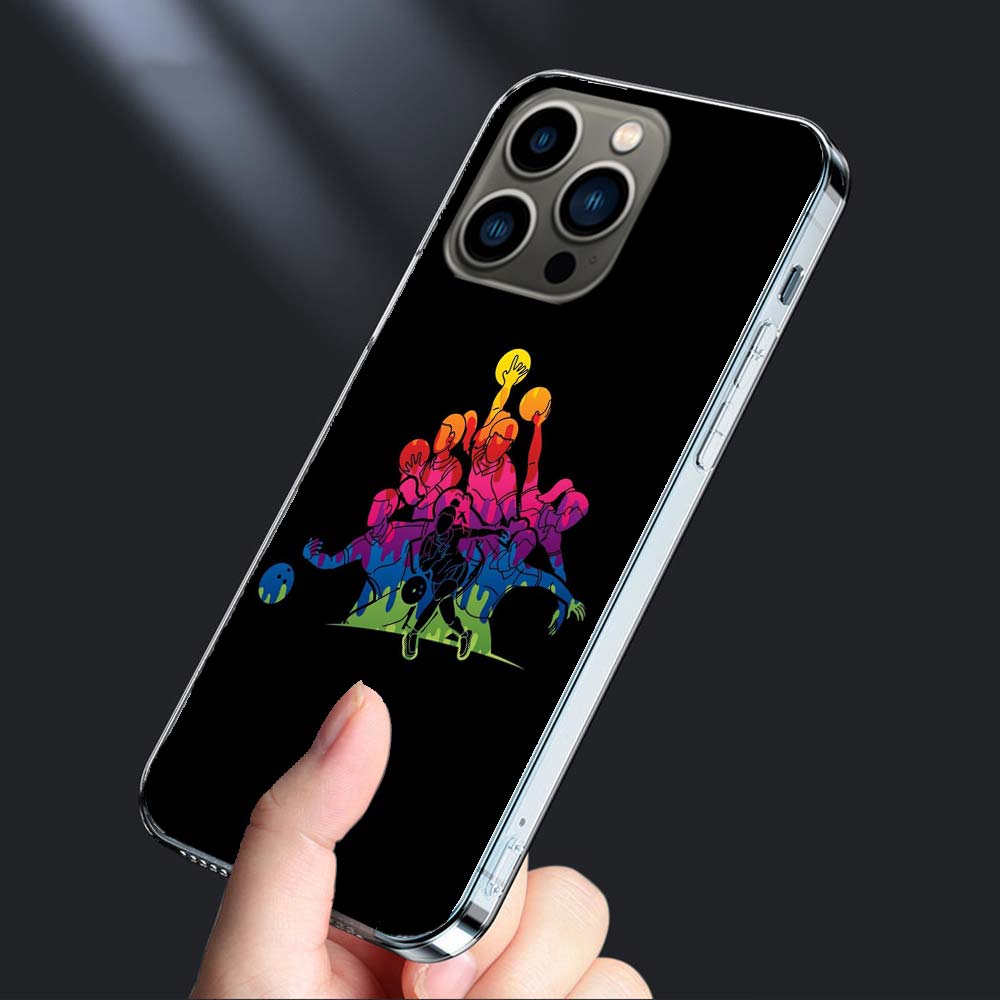 Чехол для телефона с развлечениями в боулинге Для iPhone 16E 15 Pro 14 Plus 17E 16 17 Pro Max Air 11 12 13 Mini Ударопрочный Capa