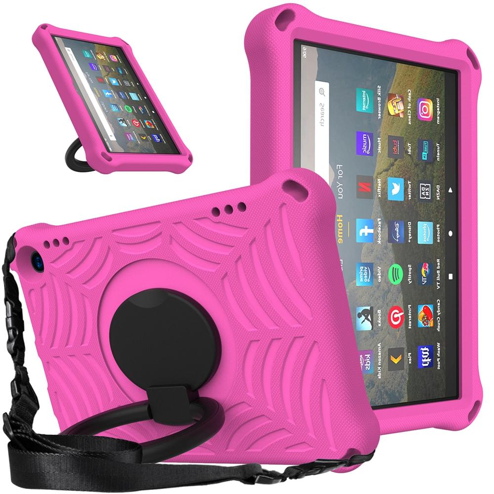 Для Amazon Fire HD 8 Plus 10-го 12-го поколения 8,0 дюймов 2020 2022 чехол EVA для детей безопасный наплечный ремень противоударный чехол-подставка для планшета