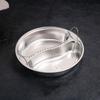 Stackable Divided Food Steamer Tray Round Steaming Plate Stainless Steel Steaming Basket  Vegetable