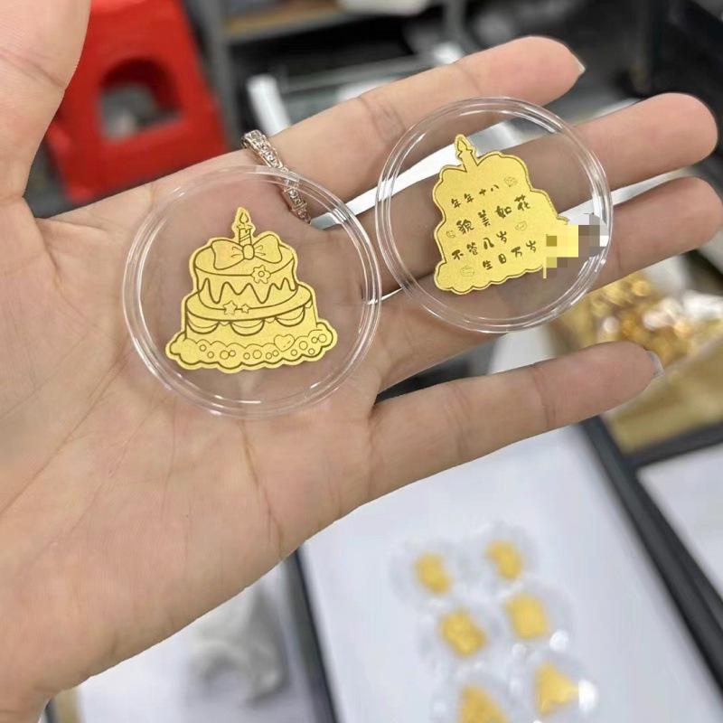 Золотая 999 Наклейка на телефон Rich-Boost – Магнит для привлечения трафика на мероприятие и Маленький подарок