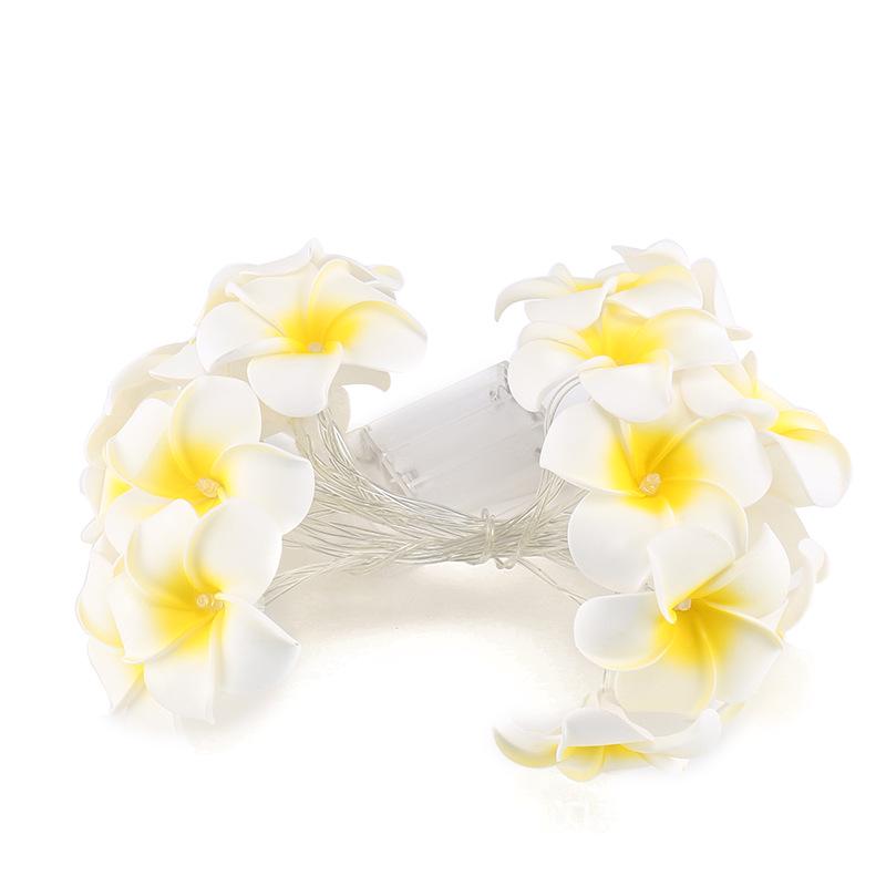 New LED Frangipani String Lights: Fresh and Sweet Holiday Room Decoration