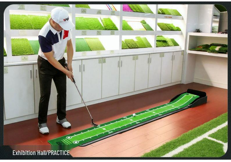 PGM Golf Putter Practice Trainer with Velvet Bottom and Plastic Base