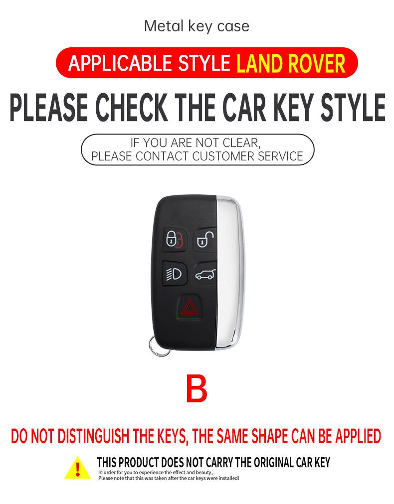 Чехол для ключа автомобиля Land Rover и Jaguar: Подходит для Range Rover, Discovery, Sport, Freelander, Evoque, Defender, Velar - Защитный чехол-оболочка