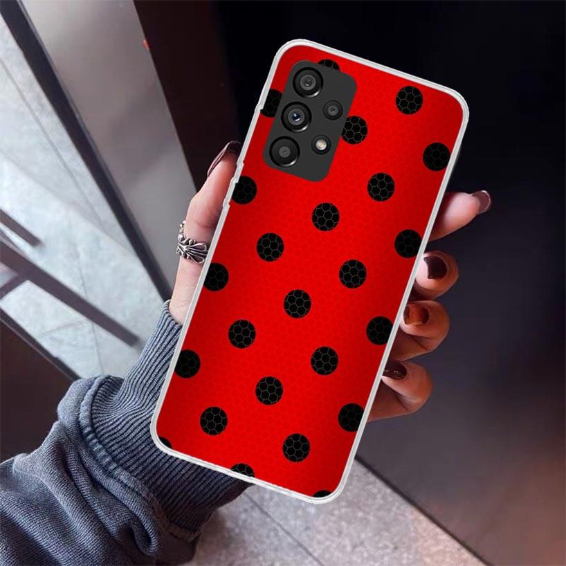 Insect Seven-Star ladybug Phone Case For Samsung Galaxy A12 A52S A42 A32 A22 A51 A50 Note 20 Ultra 10 S10 Plus A71 A70 A31 A30 A
