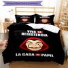 3pcs La Casa De Papel Bedding Set Duvet Cover Closure Includes 1 Duvet Cover & 2 Pillowcases, Soft and Comfortable for All Seasons.