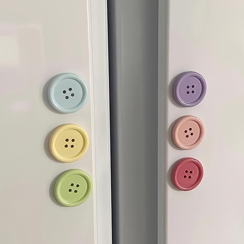 12 шт. Красочные магниты на холодильник в форме пуговиц, Декоративные магниты из АБС-смолы, Домашний декор, Праздничные подарки, Яркие желтый, розовый, зеленый, фиолетовый, синий