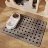 Коврик для кормления домашних животных, мягкий диатомовый ил, впитывающий коврик, подставка под тарелку для собак и кошек, резиновый нескользящий коврик, за которым легко ухаживать