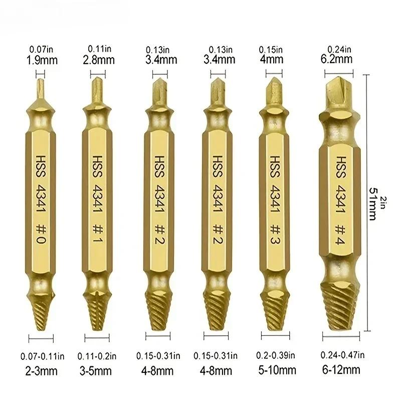 Набор для извлечения поврежденных винтов HSS сверло со сломанным инструментом для извлечения небольшой набор для быстрого извлечения легкий демонтаж электроинструмент