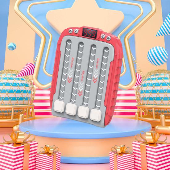 Игровая консоль Quick Push Rhythm для тренировки скорости реакции для детей и взрослых, портативная обучающая игровая машина со светящимся треком, игрушка
