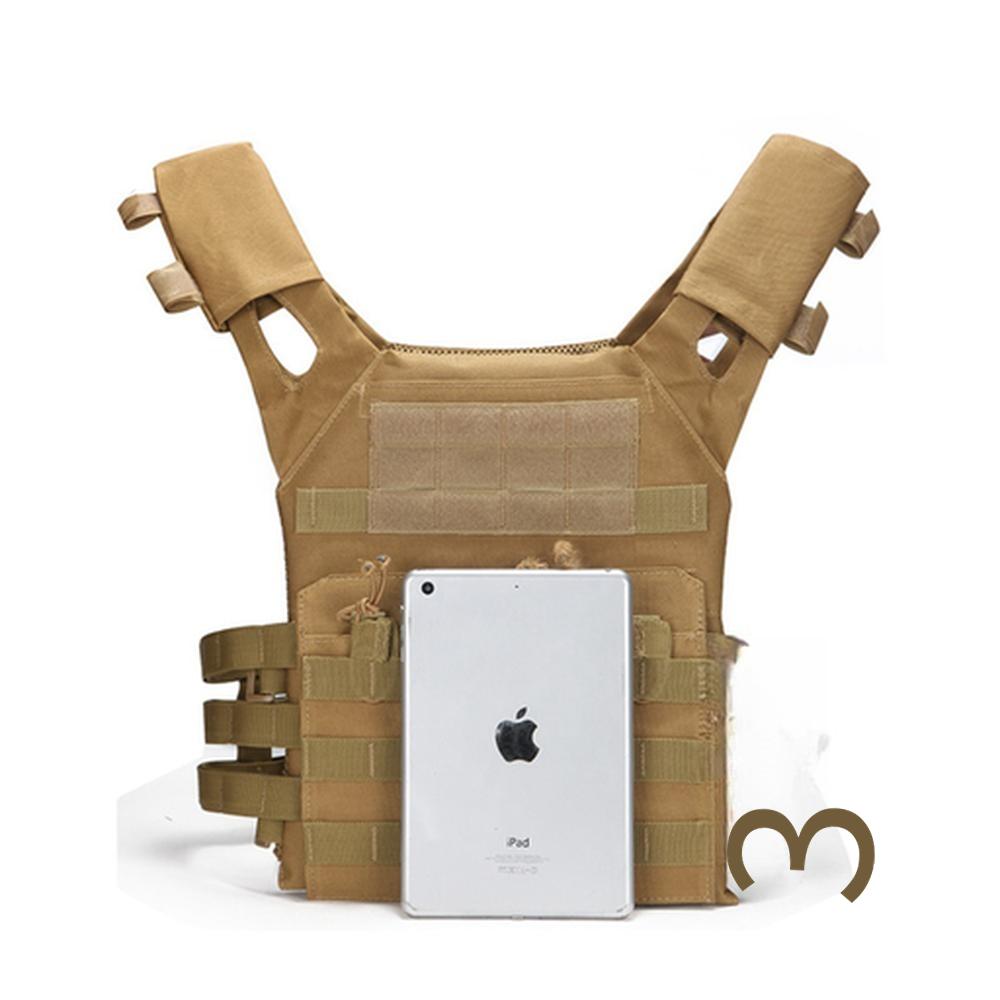 Outdoor Camo JPC Plate Carrier Vest, Lightweight Multifunctional MOLLE Modular Tactical Vest for Airsoft Cosplay Field Training