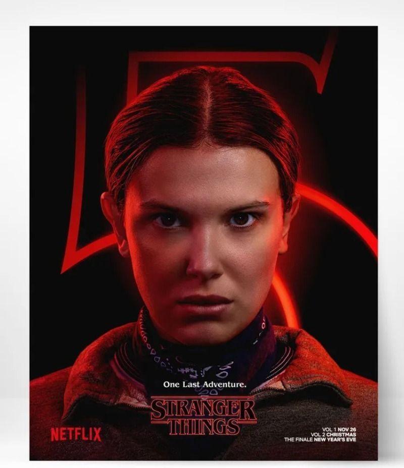 Плакат-жестяная табличка Stranger Things 5 сезон 20x30 см Ретро Настенный декор