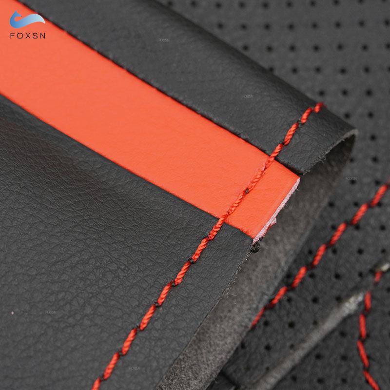 Car Accessories Interior Steering Wheel Cover Microfiber Leather Trim For Nissan Frontier Pathfinder III Xterra Navara