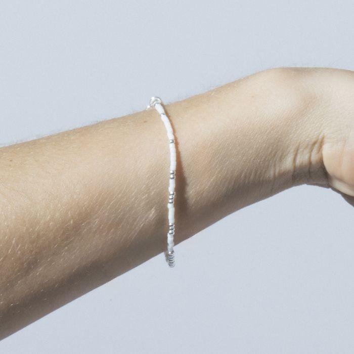 Bracelet - LUXENTER - Xanvi - Cristal blanc - Finition argent sterling 925 - Diamètre 55 mm