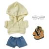 Nianniyhouse 10 см 15 см 20 см Мягкая одежда Свободный крой толстовка с капюшоном джинсы очки обувь наряды хлопковые аксессуары для кукол (А8, 15см)