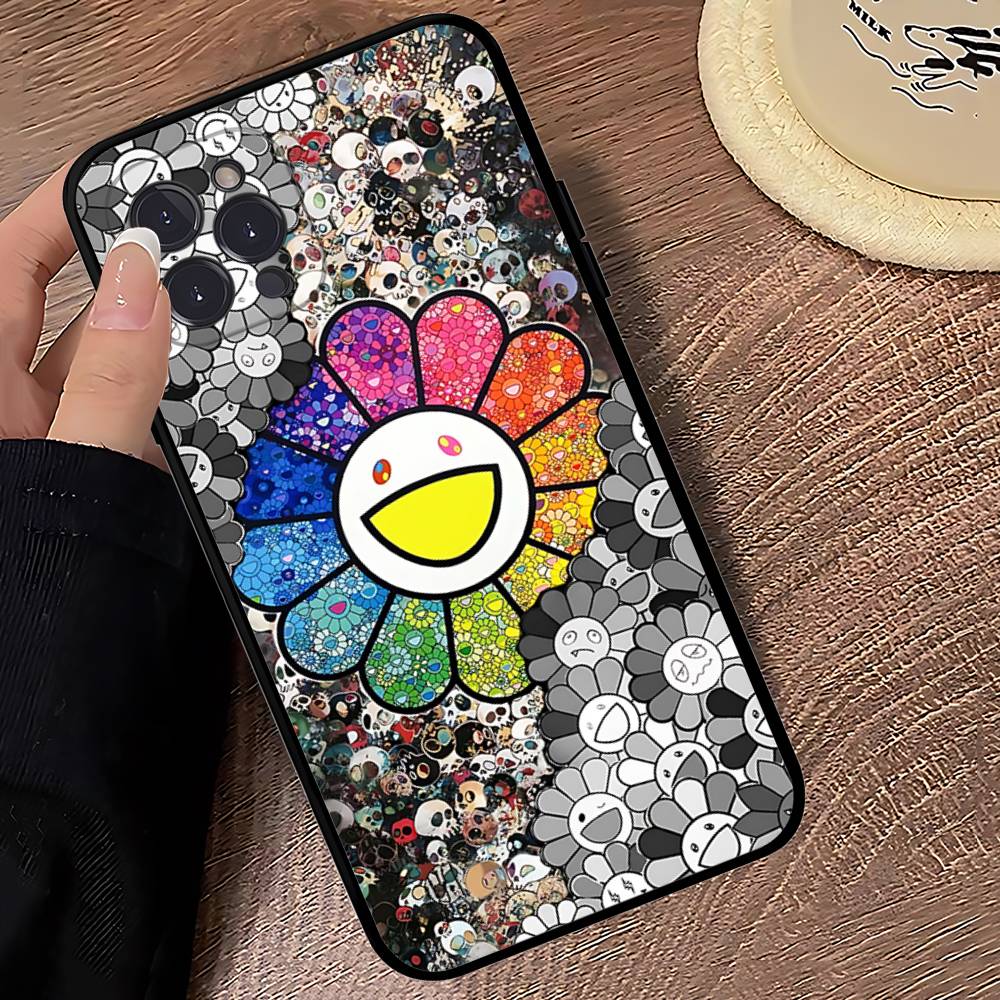 Чехол для телефона T-Takashi Flower M-Murakami Для IPhone 16 11 12 13 14 15 17 Pro Max Plus 16E Силиконовый чехол