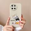 Case For OPPO Realme V15 V20 V25 V30 Narzo 50 Pro 30A 20A Liquid Soft Silicone Cartoon Pattern Shockproof Protective Matte Cute Cat For Realme Bumper