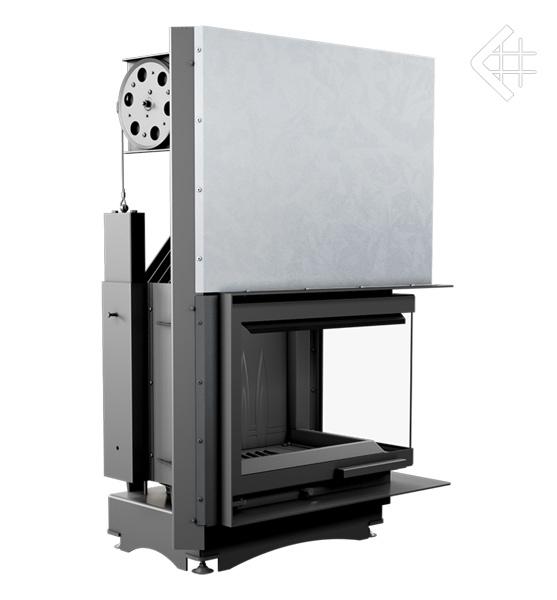 Чугунный камин KRATKI MAJA правый 8 кВт Ø 150 подъемный