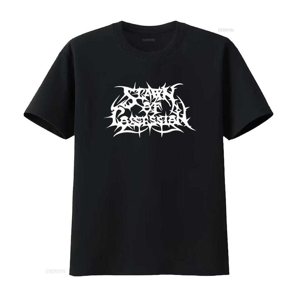 SPAWN OF POSSESSION 'Logo' Heavy Metal Band T Shirt for Rock Style vintage Washed Comfortable Stylish Casual Versatile