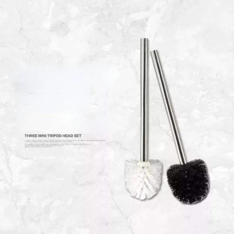 1pc  Japanese Minimalist Toilet Brush |   Stainless Steel Brush Head Premium Bathroom Cleaning Tool