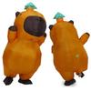 Cartoon Capibara Costume Inflatable for Adult Fancy Halloween Cosplay Party Dress Performance Inflated Garment Air Blow Suit
