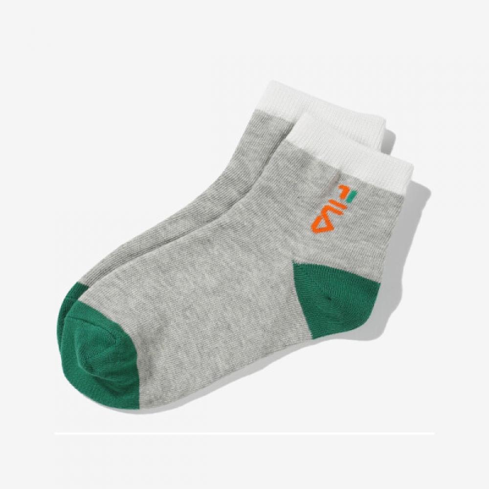 Fila Kids Vertical Linear Logo Mid Calf Socks 3 Pack Fk3sce5370x