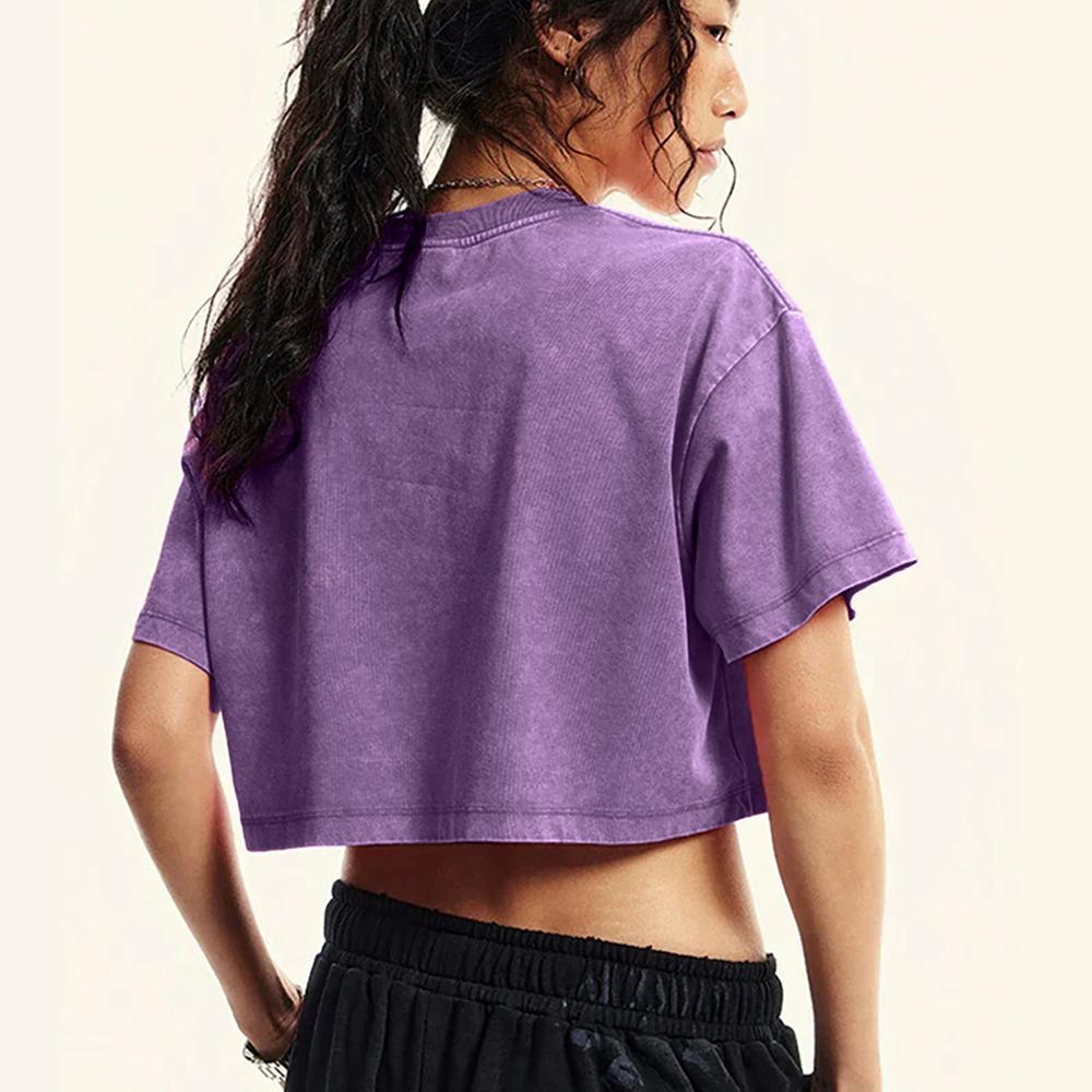 Fresh Strawberry Fruits Printing Women Washed Tops Summer T-Shirt O-Neck Slim Tee Shirts Soft Fitness Streetwear