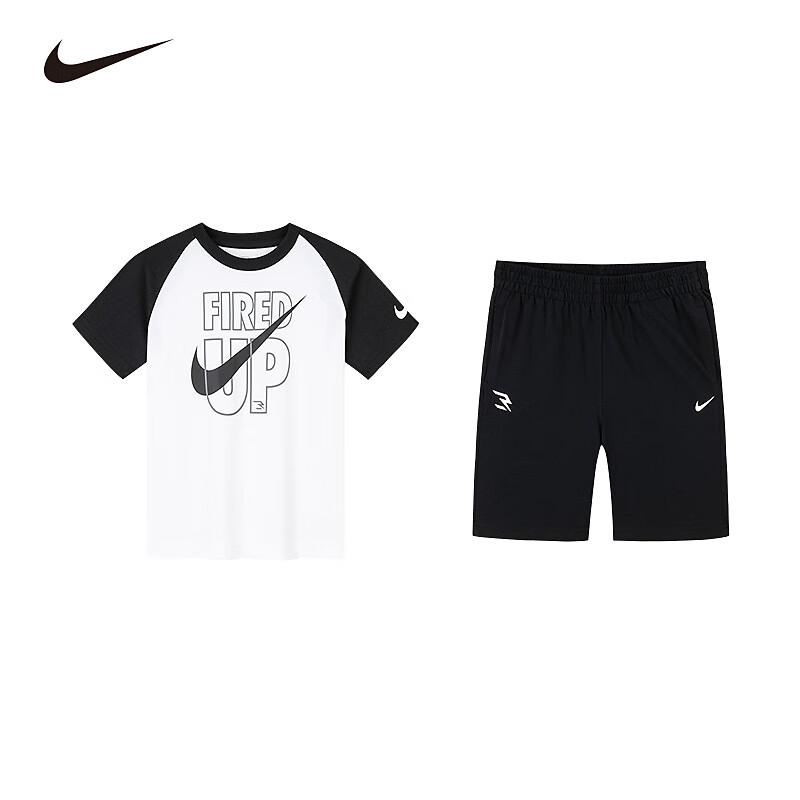 Nike Kids' Cotton Short Sleeve T-Shirt & Shorts Set