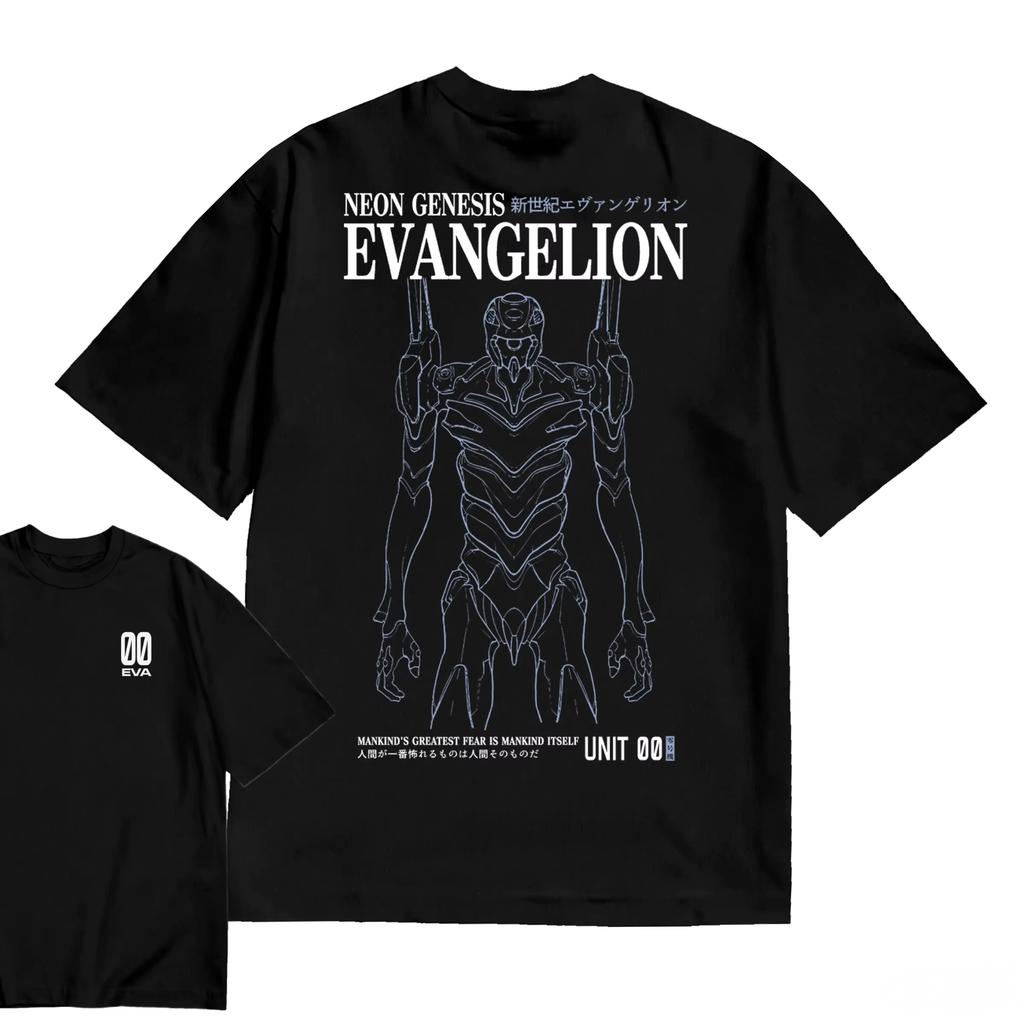 Evangelion Graphic TShirt 100Cotton Oversized Shirt Unisex Y2k Anime Clothes Unisex Short Sleeve ONeck Fashion Selling Popular