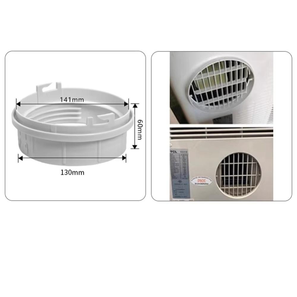 Screw-On Connection Air Conditioner Connector ABS Exhaust Hose Adapter Portable AC Exhaust System