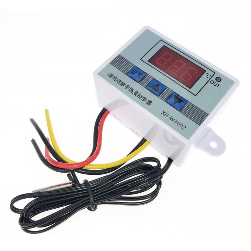 XH-3002 12 В 24 В 110-220 В Профессиональный цифровой светодиодный регулятор температуры 10А термостат-регулятор
