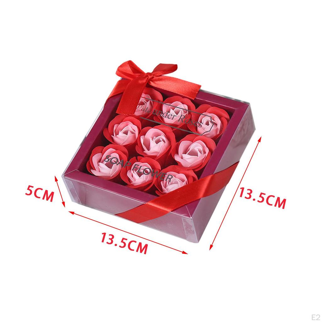 Набор мыльных роз ручной работы в подарочной коробке На годовщину Мягкое прикосновение День святого Валентина для