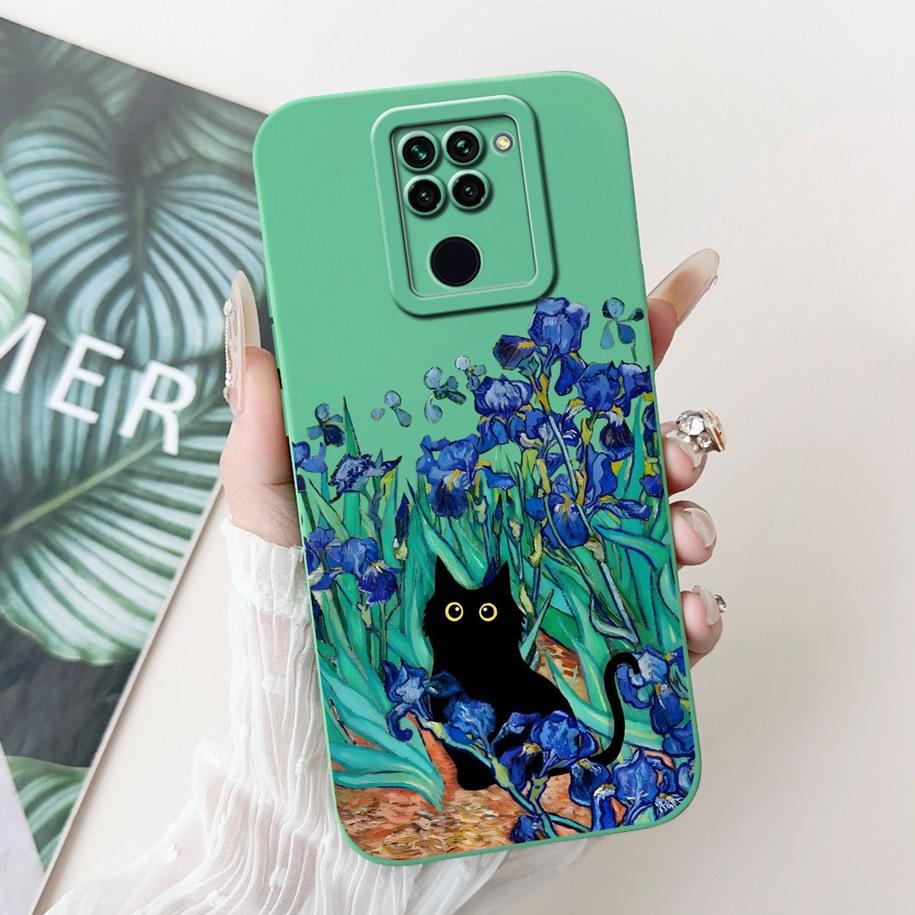 For Xiaomi Redmi Note 9 Case Cute Cartoon Panda Rabbit Liquid Silicone Shockproof Bumper on Xiomi Redmi Note 9 Cover Note9 Funda
